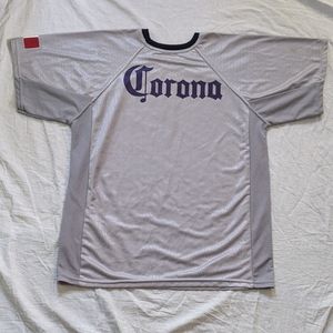 Vtg 90s Futbol Soccer Jersey Mexico Corona Coke L